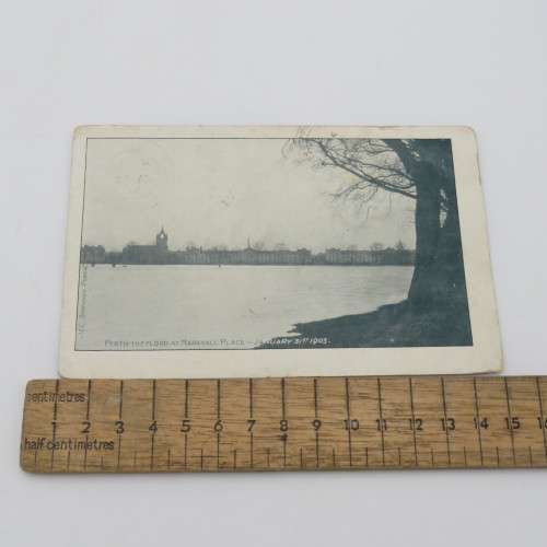 1904 Postcard posted from Perth, Australia to Sussex depicting the January 31st 1903 flood