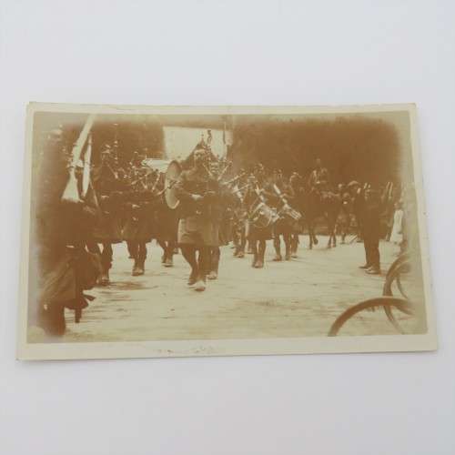 Photo Postcard of Scottish regiment - Early 1900`s