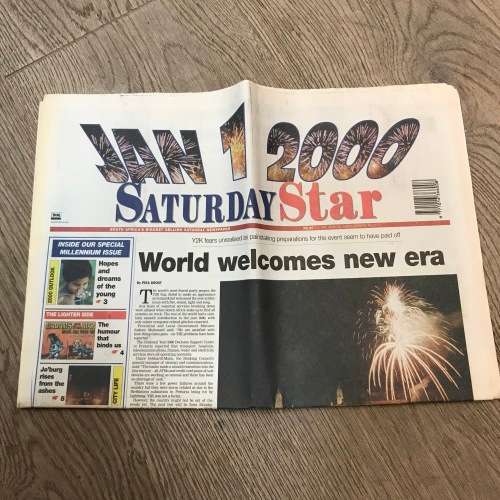 Newspaper year 2000 Millennium Issues