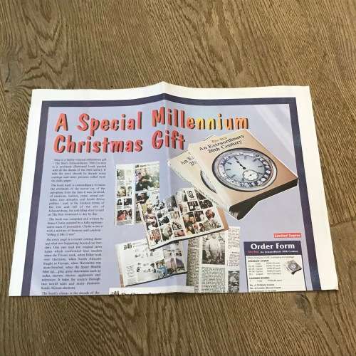 Newspaper year 2000 Millennium Issues