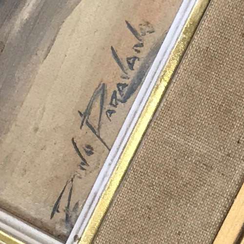 Dino Paravano still life proteas oil painting on board - frame 78,5 x 63cm and painting 59,5 x 44cm