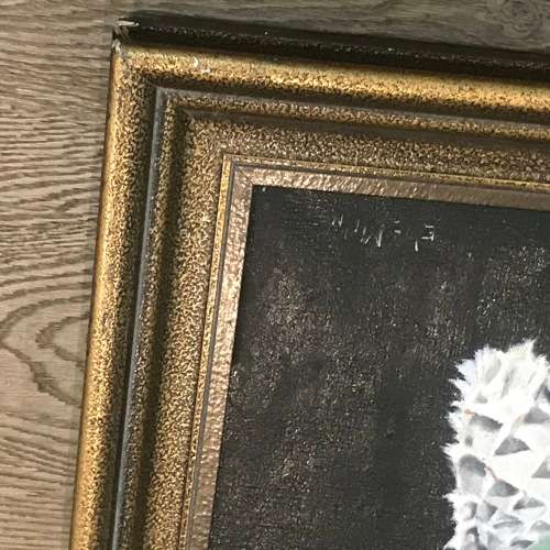 Eve Milne still life proteas oil painting - frame 55 x 74cm and painting 44,5 x 63cm