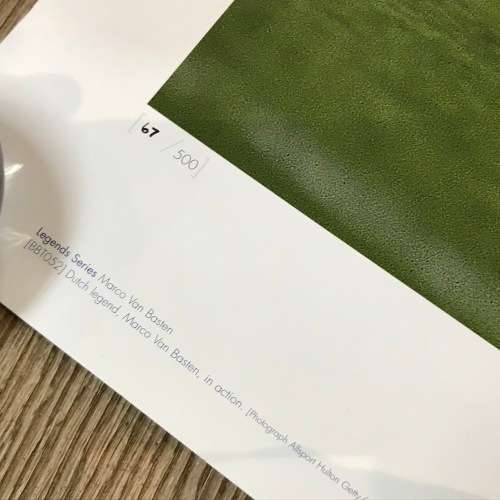 Macco van Basten Dutch football legend signed poster - COA - Big Blue Tube #052 - print #67 of 500