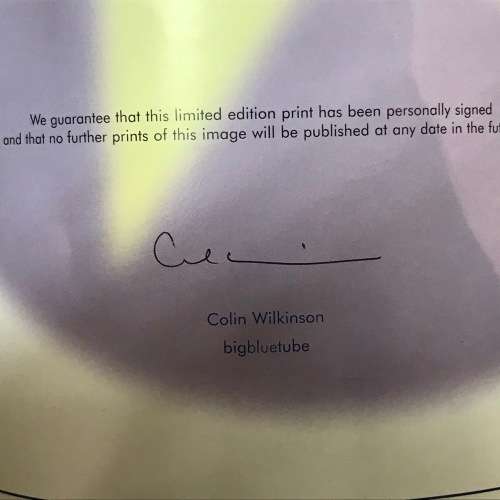 European Cup final football poster signed by Bobby Charlton - Manchester United - print #254 of 500