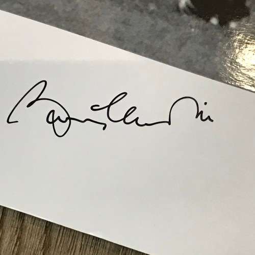 European Cup final football poster signed by Bobby Charlton - Manchester United - print #254 of 500