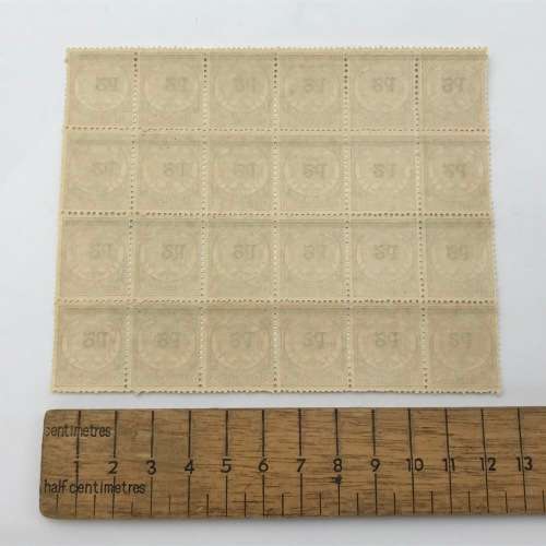 ZAR Transvaal SACC 199 block of 24 stamps unmounted mint - 2d on 3d