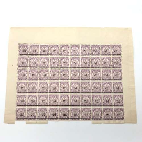 ZAR Postage overprint stamps - 50 x SACC 199 and 10 x SACC 198