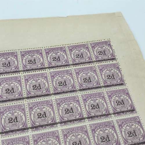 ZAR Postage overprint stamps - 50 x SACC 199 and 10 x SACC 198