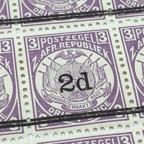 ZAR Postage overprint stamps - 50 x SACC 199 and 10 x SACC 198