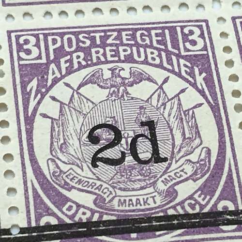 ZAR Postage overprint stamps - 50 x SACC 199 and 10 x SACC 198