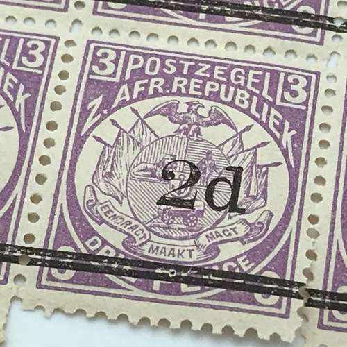 ZAR Postage overprint stamps - 50 x SACC 199 and 10 x SACC 198