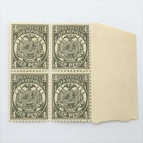 ZAR - SACC 184 - 4 Pence unmounted mint - block of 4