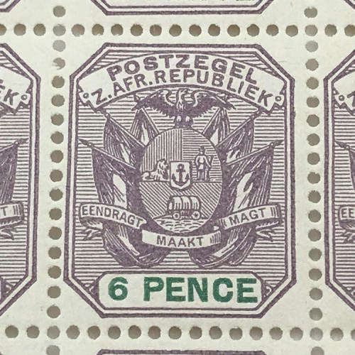 ZAR - SACC 229 Block of 12 unmounted mint 6 Pence stamps