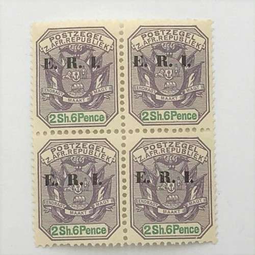 Transvaal SACC 248 block of 4 unmounted mint 2 Shilling 6 Pence stamps