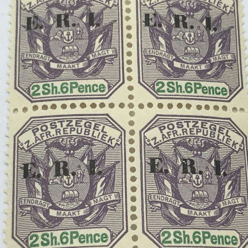 Transvaal SACC 248 block of 4 unmounted mint 2 Shilling 6 Pence stamps