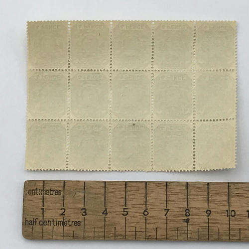 ZAR - SACC 228 block of 15 unmounted mint 4 Pence stamps