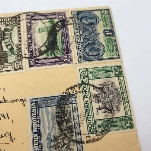 BSA Company Golden Jubilee Southern Rhodesia first day cover with SACC 55-62 stamps