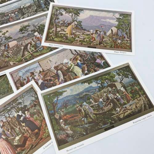 Lot of 15 unused post cards - Voortrekke related plus booklet on Voortrekker Tapestry