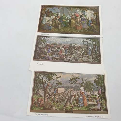 Lot of 15 unused post cards - Voortrekke related plus booklet on Voortrekker Tapestry