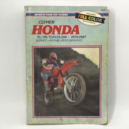 Clymer Honda XL/XR/TLR125-200 - 1979-1987 service manual