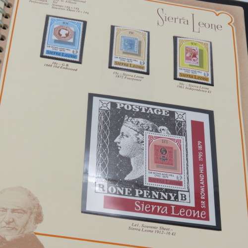 Sir Rowland Hill collection of mint stamps in special album - More than 430 mint stamps