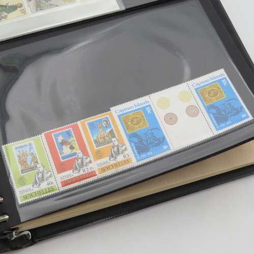 Sir Rowland Hill collection of mint stamps in special album - More than 430 mint stamps