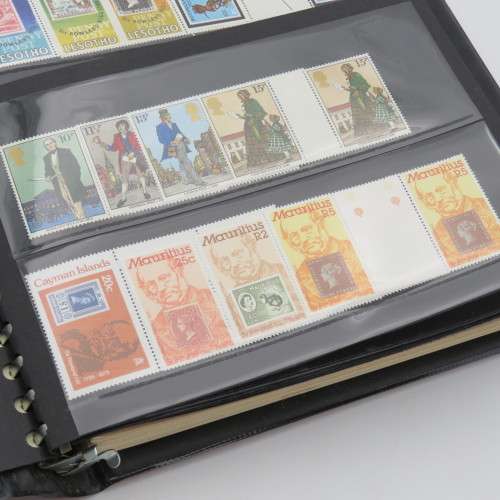 Sir Rowland Hill collection of mint stamps in special album - More than 430 mint stamps