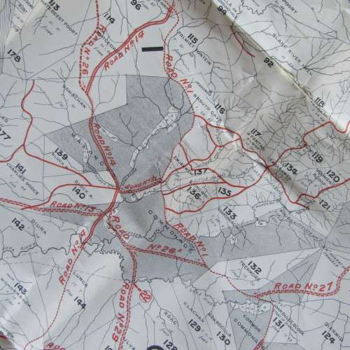 1897 Map of the district of XALANGA and Elliot - some damage - A RARE FIND - 170 x 107cm