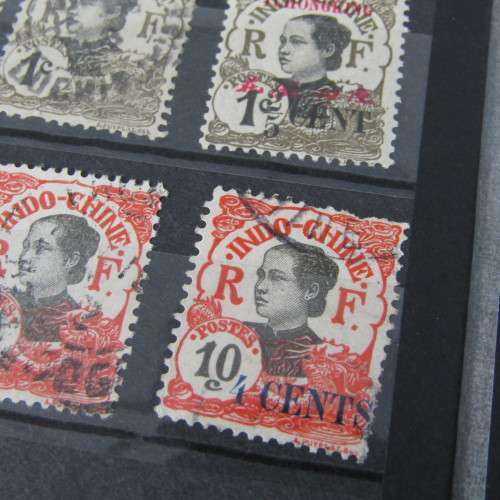 32 Page Stamp album with decent French stamp collection - over 650 French stamps