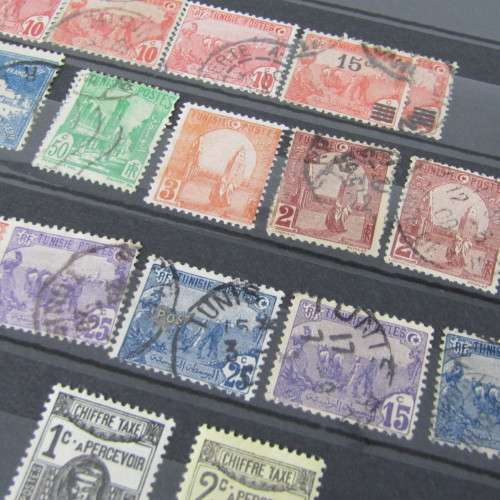 32 Page Stamp album with decent French stamp collection - over 650 French stamps