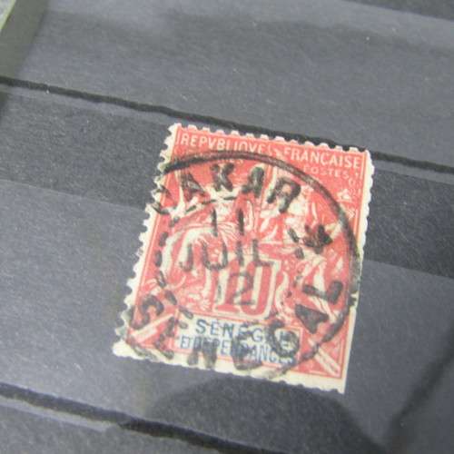 32 Page Stamp album with decent French stamp collection - over 650 French stamps