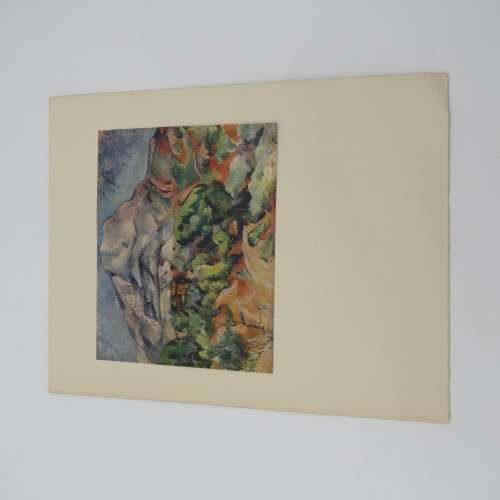 Vintage Paul Cezanne 1839-1906 printing of Montagne Sainte-Victoire 34-27cm