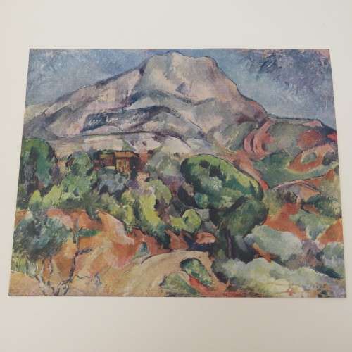 Vintage Paul Cezanne 1839-1906 printing of Montagne Sainte-Victoire 34-27cm
