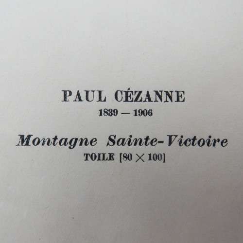 Vintage Paul Cezanne 1839-1906 printing of Montagne Sainte-Victoire 34-27cm