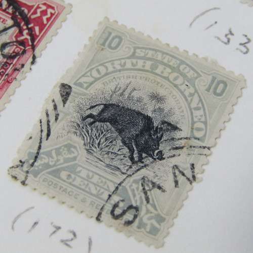 Lot of 43 North Borneo stamps - used hinged