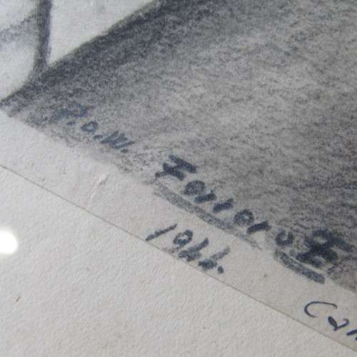 WW2 drawing of P.O.W. Ferrero E. 1944 Camp Kroonstad