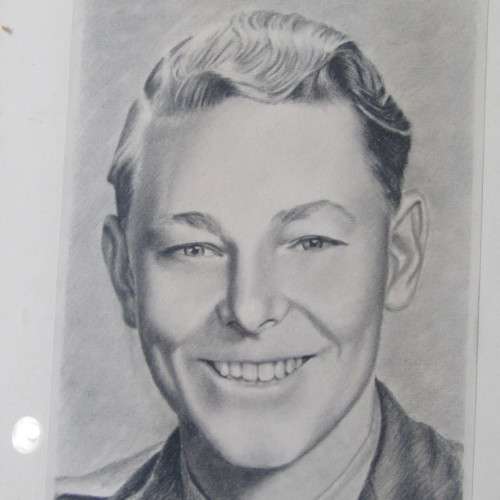 WW2 drawing of P.O.W. Ferrero E. 1944 Camp Kroonstad