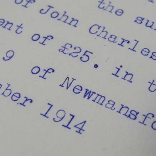 Rhodesia 1914 receipt for land bought near Bulawayo - rarely seen