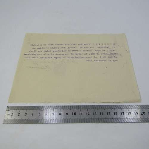 Rhodesia 1914 receipt for land bought near Bulawayo - rarely seen