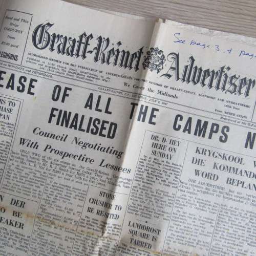 1967 Graaff-Reinet Advertise newspaper