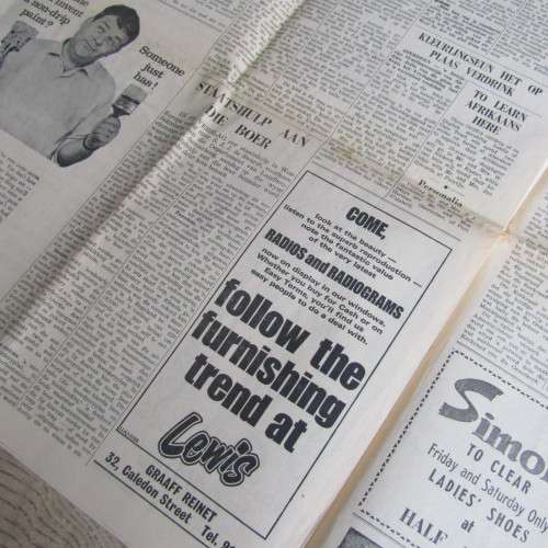 1967 Graaff-Reinet Advertise newspaper