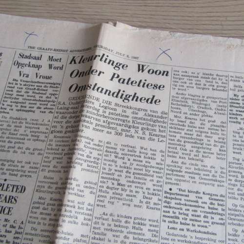 1967 Graaff-Reinet Advertise newspaper