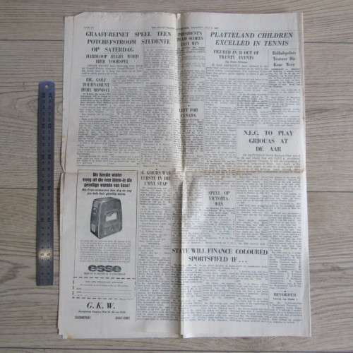 1967 Graaff-Reinet Advertise newspaper
