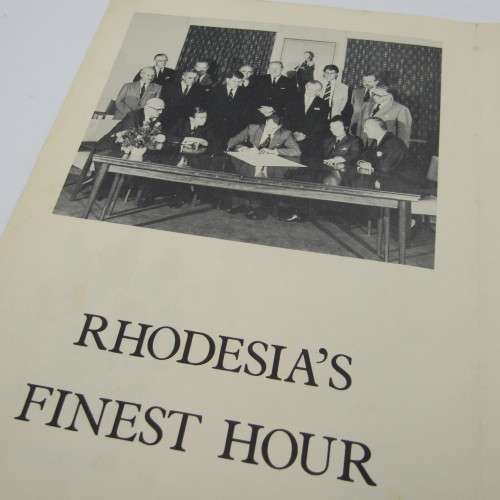 11 Nov 1965 Rhodesias finest hour leaflet with proclamation