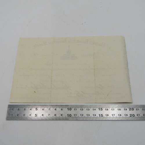 Receipt Norwick Union Life Insurance Society - premium of 11-0-6 paid on 3000 pound policy in 1909