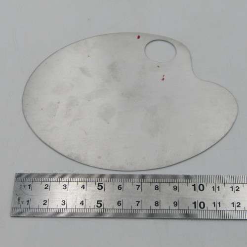 Antique metal Birthday card - odd shape - rare and almost never seen