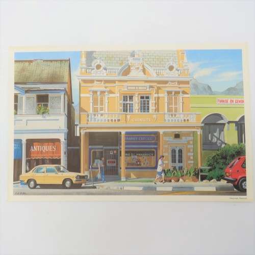 Vintage printing of Long Street Cape Town by AH Vital