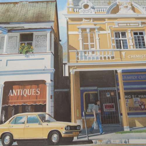Vintage printing of Long Street Cape Town by AH Vital