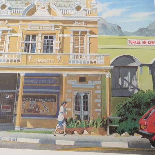 Vintage printing of Long Street Cape Town by AH Vital