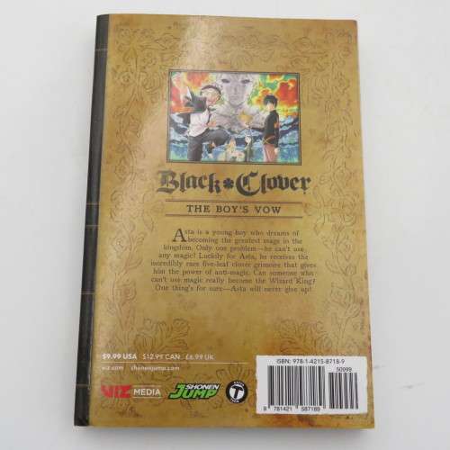 Black Clover volume 1 Manga edition graphic novel